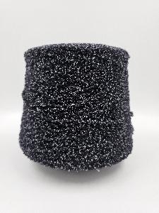 Пряжа Ermellino, Lanificio Dell Olivo,  меринос, хлопок, вискоза, цвет черный